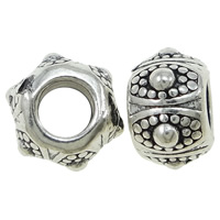 Zinc Alloy European Beads, Drum, plated, without troll Approx 4.5mm, Approx 