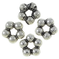 Perles intercalaires en alliage de zinc, fleur, Placage, plus de couleurs à choisir Environ 1mm, Environ Vendu par kg