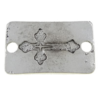 Zinc Alloy Connector Bar, Rectangle, plated, 1/1 loop Approx 3mm, Approx 