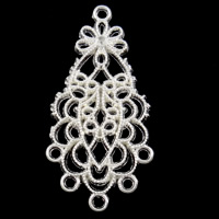 Zinc Alloy Chandelier Components, Flower, plated, 1/5 loop cadmium free Approx 