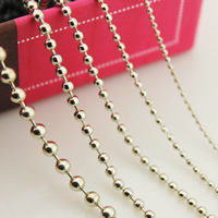 Sterling Silver Jewelry Chain, 925 Sterling Silver, plated, ball chain 