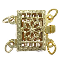 Gold Filled Box Clasp, Rectangle, 14K gold-filled & , nickel, lead & cadmium free Approx 2mm 