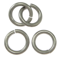 Saw Cut Stainless Steel Closed Jump Ring, 316L Stainless Steel, Donut original color 