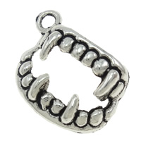 Zinc Alloy Jewelry Pendants, Tooth, plated Approx 1.5mm 