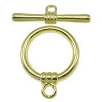 Zinc Alloy Toggle Clasp, Round, single-strand nickel, lead & cadmium free 24xx Approx 2mm 