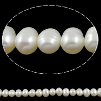 Potato Cultured Freshwater Pearl Beads, natural, white, Grade AA, 4-5mm Approx 0.8mm .5 Inch 