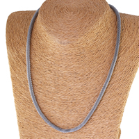 acero inoxidable Collar de cadena, cadena de acoplamiento, más colores para la opción, 4.3mm, longitud:aproximado 18.5 Inch, Vendido por Sarta