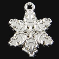 Zinc Alloy Christmas Pendants, Snowflake, plated, Christmas jewelry nickel, lead & cadmium free Approx 1.5mm 