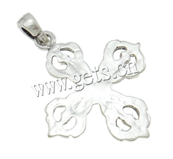 Zinc Alloy Cross Pendants, plated, enamel, more colors for choice, 36.5x30.5x3mm, Sold By PC
