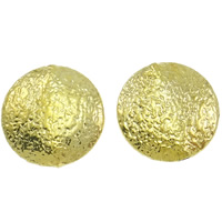 Flat Brass Beads, Flat Round, plated, hammered cadmium free Approx 0.5mm 
