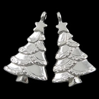 Zinc Alloy Christmas Pendants, Christmas Tree, plated, Christmas jewelry nickel, lead & cadmium free Approx 1mm 