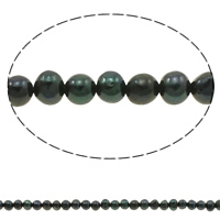 Barock kultivierten Süßwassersee Perlen, Natürliche kultivierte Süßwasserperlen, natürlich, keine, Grade A, 4-5mm, Bohrung:ca. 0.8mm, Länge:15 , verkauft von Strang[