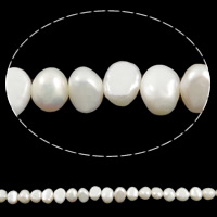 Baroque Cultured Freshwater Pearl Beads, natural, white, Grade AA, 7-8mm Approx 0.8mm .5 Inch 