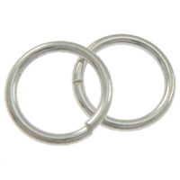 Saw Cut Sterling Silver Closed Jump Ring, 925 Sterling Silver, Donut, plated Approx 5.5mm 