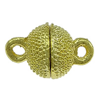 Zinc Alloy Magnetic Clasp, Round, plated, single-strand nickel & cadmium free Approx 2mm 