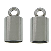 Stainless Steel End Caps, 304 Stainless Steel, plated, Customized Approx 4mm, 1.8mm 
