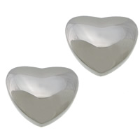 perles de curseur en acier inoxydable , Acier inoxydable 304, coeur, Placage, plus de couleurs à choisir Environ 4mm, Vendu par PC