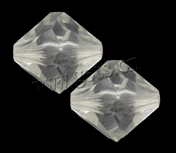 Transparent Acrylic Beads, Bicone, faceted, more colors for choice, Sold By Bag