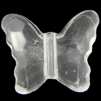 透明なアクリル・ビーズ, アクリル, 蝶, 透明的, 無色 穴:約 2mm, 約 830パソコン/バッグ, 売り手 バッグ