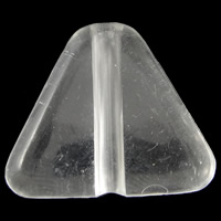 透明なアクリル・ビーズ, アクリル, 三角形, 透明的, 無色 穴:約 2.5mm, 約 450パソコン/バッグ, 売り手 バッグ