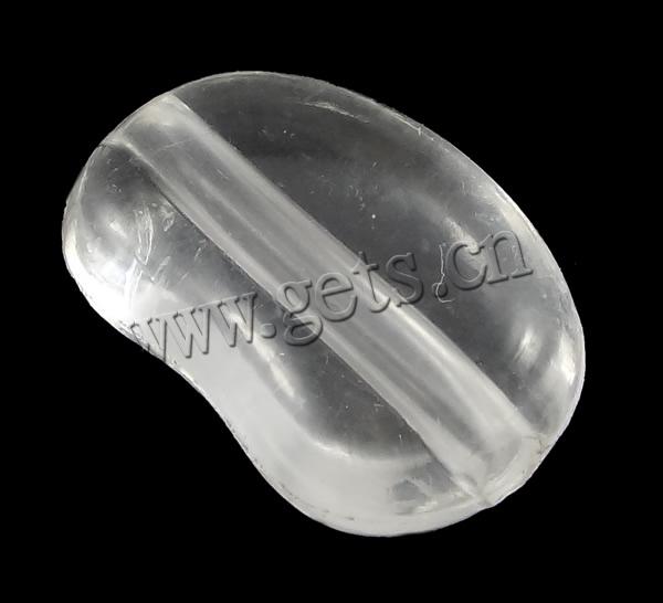 Transparent Acrylic Beads, Bean, different size for choice, more colors for choice, Sold By Bag