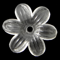 アクリル ビーズ キャップ, 花形, 透明的, 無色 穴:約 1.5mm, 約 8330パソコン/バッグ, 売り手 バッグ