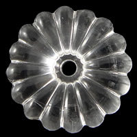 透明なアクリル・ビーズ, アクリル, 花形, 透明的, 無色 穴:約 2mm, 約 830パソコン/バッグ, 売り手 バッグ