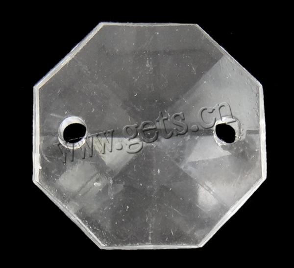 透明のアクリル コネクタ, アクリル, 八角形, 透明的 & 切り面 & 1/1 ループ, 無色, 売り手 バッグ