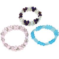 Mixed Material Bracelets, 8-21mm Approx 7.5 Inch 