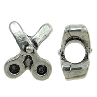 Zinc Alloy European Beads, Scissors, plated, without troll Approx 4.5mm 