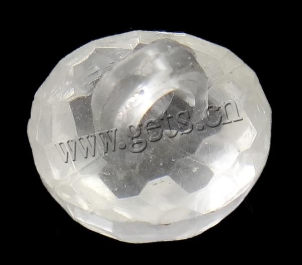 Acrylic Shank Button, Dome, transparent & faceted, more colors for choice, Sold By Bag