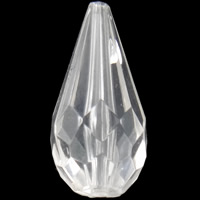 Transparent Acrylic Beads, Teardrop, faceted Approx 2mm, Approx 
