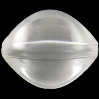 透明なアクリル・ビーズ, アクリル, 卵形, 透明的, 無色 穴:約 2mm, 約 500パソコン/バッグ, 売り手 バッグ
