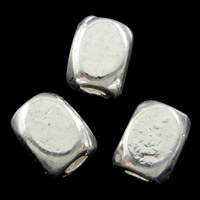 Bijoux de perles en alliage de Zinc , cube, Placage, plus de couleurs à choisir Environ 1.5mm, Vendu par kg