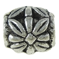 Zinc Alloy Jewelry Beads, Drum, plated, without troll Approx 5mm 
