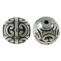 Zinc Alloy Jewelry Beads, Round, plated 12mm Approx 1mm, Approx 