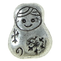 Zinc Alloy Animal Beads, Girl, plated Approx 1.5mm 