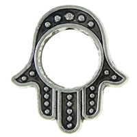 Perlas de aleación de zinc marco, Mano, chapado, más colores para la opción, 13x14.5x3mm, agujero:aproximado 1mm, 500PCs/Bolsa, Vendido por Bolsa