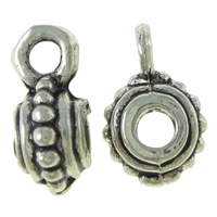 Zinc Alloy Bail Beads, Rondelle, plated Approx 2mm, Approx 
