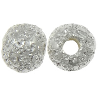 Sterling Silber Sternenstaub Perlen, 925 Sterling Silber, rund, Falten, keine, Bohrung:ca. 1.3mm, verkauft von PC