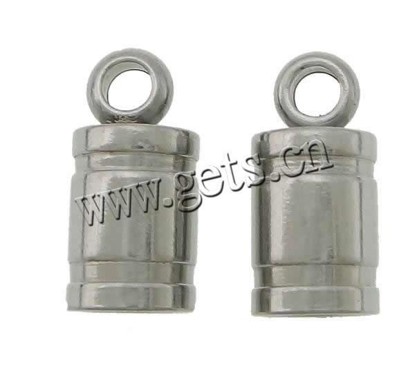 Stainless Steel End Caps, 303 Stainless Steel, more sizes for choice, original color, Hole:Approx 4mm, 2mm, Sold By PC
