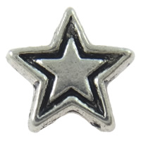 Zinc Alloy Jewelry Beads, Star, plated Approx 1mm, Approx 