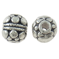 Zinc Alloy Jewelry Beads, Drum, plated Approx 1.5mm 