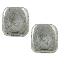 Zinc Alloy Jewelry Beads, Rectangle, plated Approx 2.5mm, Approx 