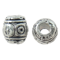Zinc Alloy Jewelry Beads, Drum, plated Approx 2mm 