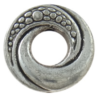Zinc Alloy Frame Beads, Flat Round, plated Approx 1mm 