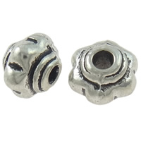 Zinc Alloy Flower Beads, Rondelle, plated Grade A Approx 1mm 
