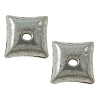 Zinc Alloy Flat Beads, Square, plated Approx 1.5mm, Approx 