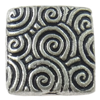 Zinc Alloy Flat Beads, Square, plated Approx 2mm 
