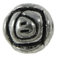 Zinc Alloy Jewelry Beads, Flower, plated 5mm Approx 1.5mm 